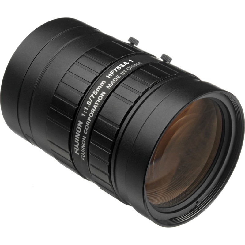 Fixed focal length lens 2/3" for 5 Megapixel camera 75mm iris F1.8-F22