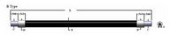 Single flexible fiber optic, length=06 in. active fiber diameter .125 in. PVC monocoil sheathing