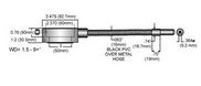 """Annular ringlight, ID=2.370 in. Cable length=48 in. 0.562"""" diam tip, requires SX-10 adapter"""