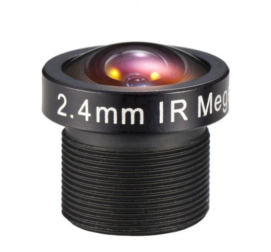MOQ 100pcs S-Mount lens, 2.4mm, M12, 1/4', F2.0