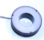 MetaBright 2” ID/4” OD White LED ring light with Single Sided Matte diffuser