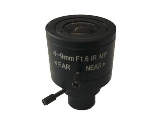 MOQ 100pcs S-Mount lens, 4-9mm, M12, 1/3'' , F1.6, 1.3MP
