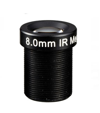 MOQ 100pcs S-Mount lens, 8mm, M12, 1/3'', F1.8, MP