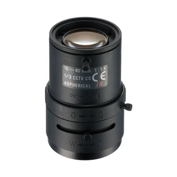 CS Mount, 720p, 1/3'' sensor, Aperture 1.4-C, FL 10 -40mm