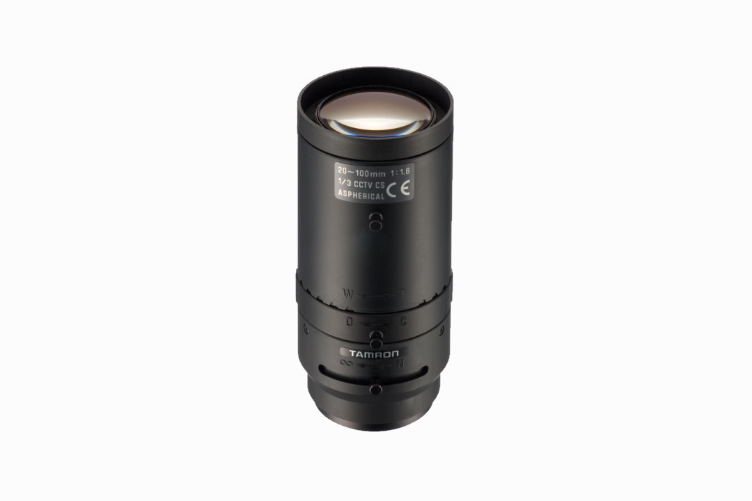 CS Mount, 720p, 1/3'' sensor, Aperture 1.6-C, FL 20 - 100mm