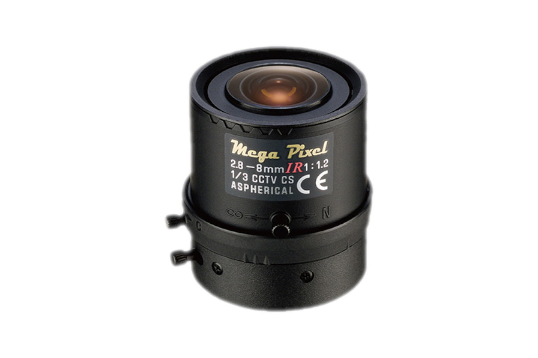 CS-Mount 3 Megapixel Lens  1/2.7" sensor, FL 2.8 - 8mm, Aperture 1.2-C