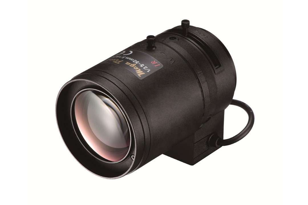 CS-Mount 2 Megapixel Lens  1/3" sensor, FL 5-50mm, Aperture 1.6-360, DC iris