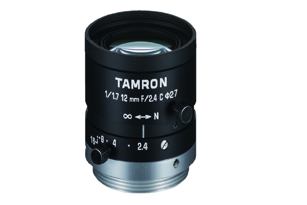 6MP 2.4µm, 1/1.7'', C-mount, F2.4, FL 12mm, Filter size: M27, Ruggedized, Super compact lens