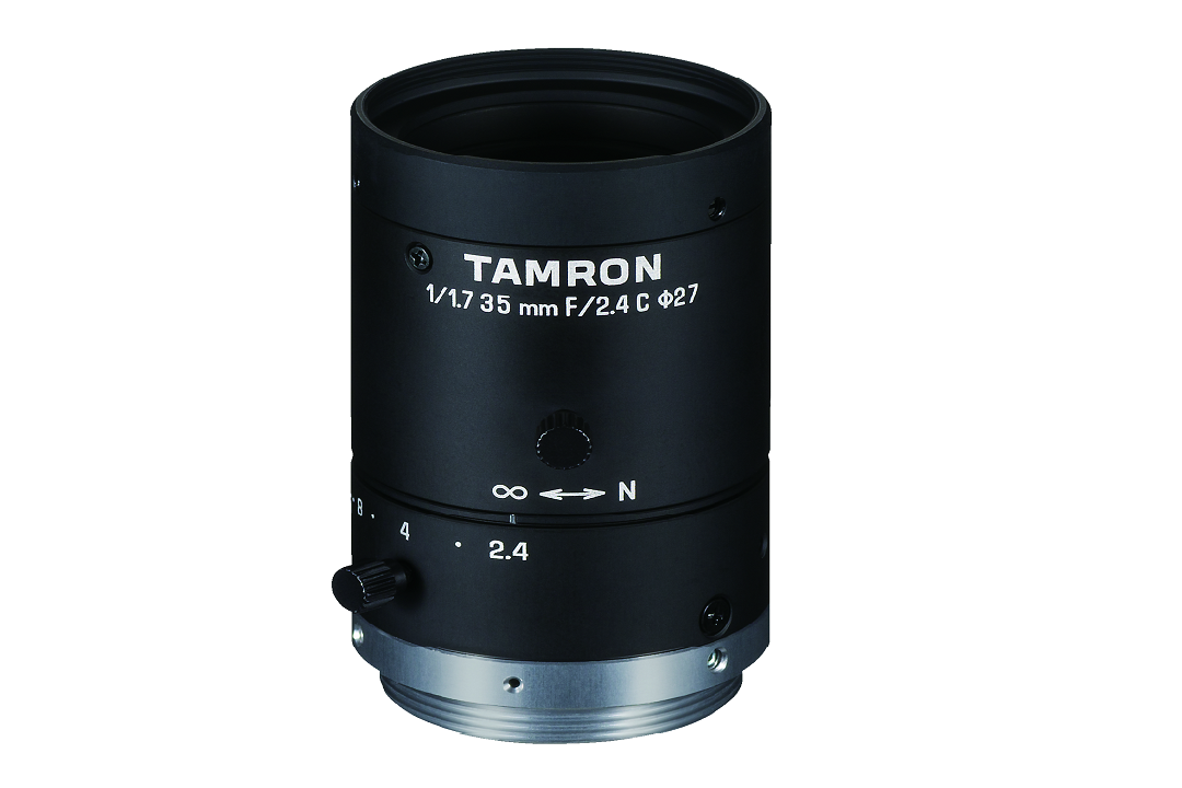 6MP 2.4µm, 1/1.7'', C-mount, F2.4, FL 35mm, Filter size: M27, Ruggedized, Super compact lens