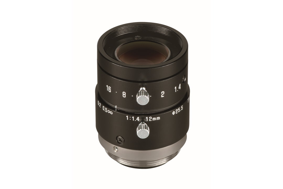 1/1.8 Megapixel Lens, mount: C Size: 1/1.8, Filter size: M25,5, FL 12mm