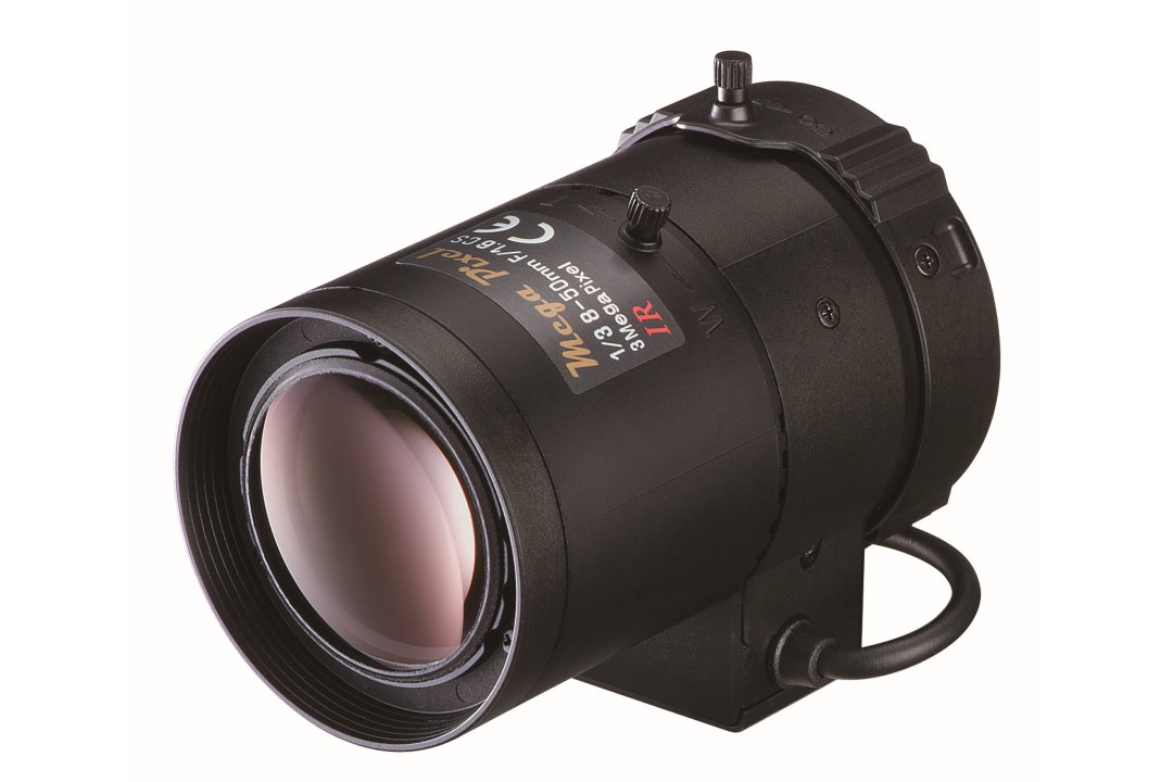 CS-Mount 3 Megapixel Vari-Focal Lens, sensor: 1/2.7", FL 8 - 50mm, Aperture 1.6-360, P-Iris