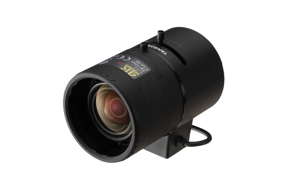 CS-Mount 8 Megapixel Lens 4K,  1/1.7" sensor, FL 3.8 - 17mm, Aperture 1.4-360, DC iris