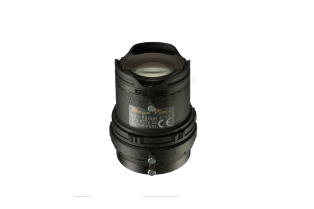 CS-Mount Megapixel Vari-Focal  Lens  1/3"  5-50mm F/1.4
