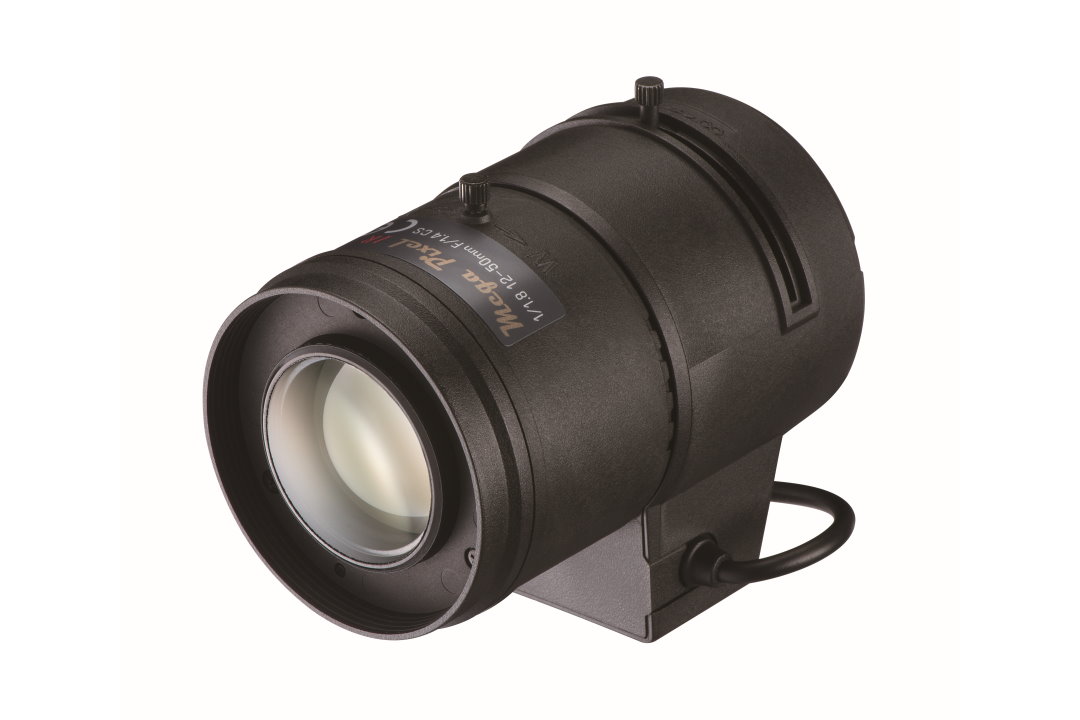 1/1.8" FL 12 - 50mm, P-IRIS VARI-FOCAL CS-MOUNT LENS, IR TYPE (DAY/NIGHT). 5 MEGAPIXEL RATED