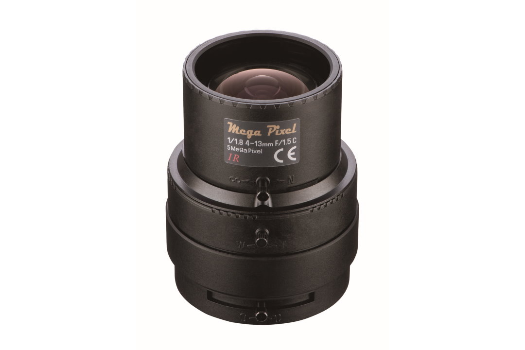 1/1.8" 4-13MM F1.5 MANUAL IRIS VARI-FOCAL C-MOUNT LENS, IR TYPE (DAY/NIGHT), 5 MEGAPIXEL RATED