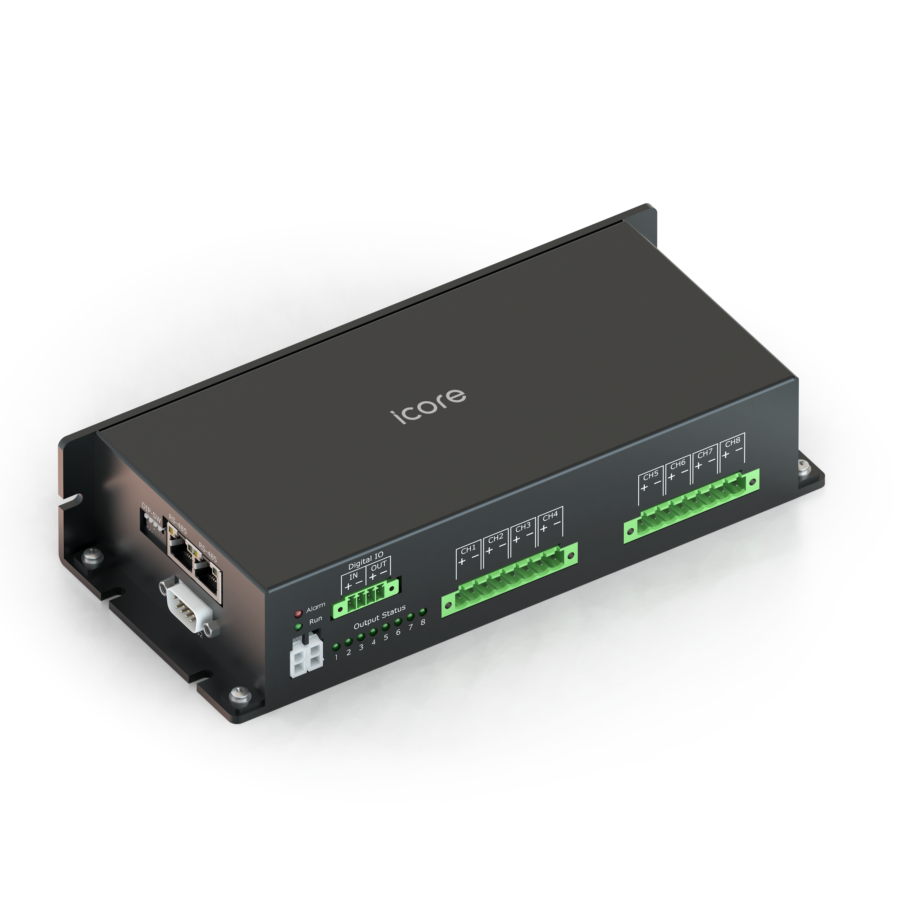 8 channels ; Max. Pulse Current  20A ; LED Voltage Range1V ~ 48V ; Min. Pulse Width 0.5us ; Max