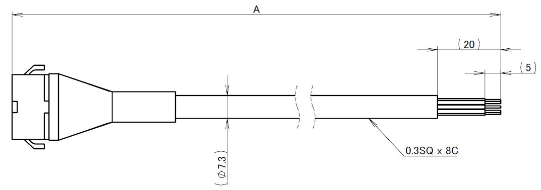 Dedicated cable for LN-ExA-200 ~ 800, Flying Leads