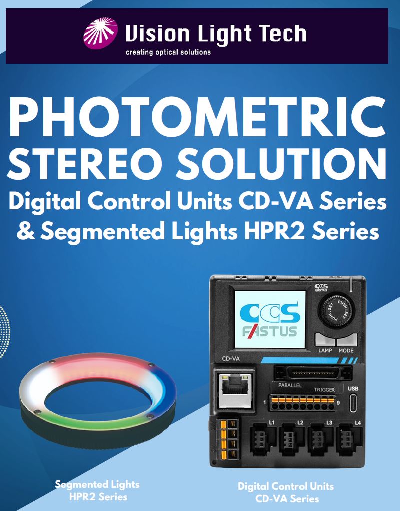 Photometric stereo solution (segmented ring light)