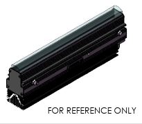 High Power Line Light, 12", Red, Blue, 24v, E lens, 15 Meter Cable