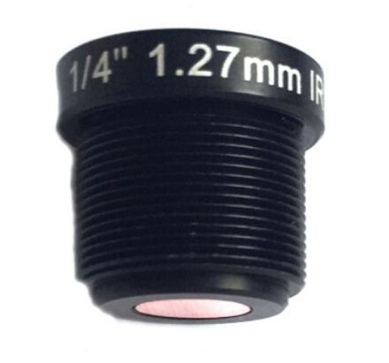 MOQ 100pcs S-Mount lens, 1.27mm, M12, 1/4', F2.1