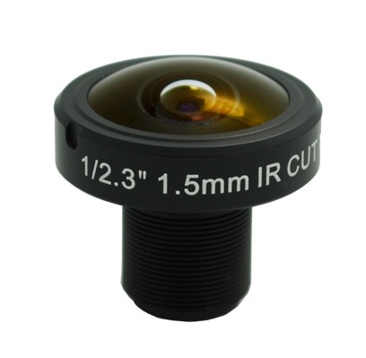 MOQ 100pcs S-Mount lens, 1.5mm, M12, 1/2.3'', F2.8, 10MP