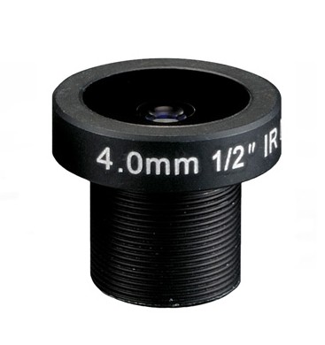 MOQ 100pcs S-Mount lens, 4mm, M12, 1/2'', F1.6, MP