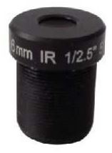 MOQ 100pcs S-Mount lens, 6.0mm, M12, 1/2.5'', F2.0, 5MP