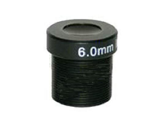 MOQ 100pcs S-Mount lens, 6.0mm, M12, 1/3'' , F2.0, MP