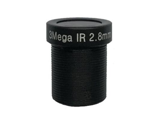 MOQ 100pcs S-Mount lens, 2.8mm, M12, 1/3'' , F2.0, 3MP