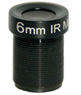 MOQ 100pcs S-Mount lens, 6.0mm, M12, 1/2.5'' , F1.8, 5MP