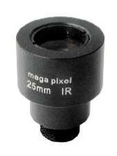 MOQ 100pcs S-Mount lens, 25mm, M12, 1/2'' , F1.6, 3MP