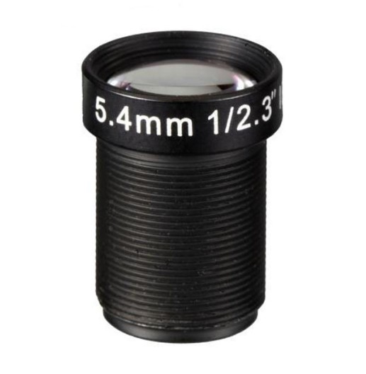 MOQ 100pcs S-Mount lens, 5.4mm, M12, 1/2.3'', F2.5