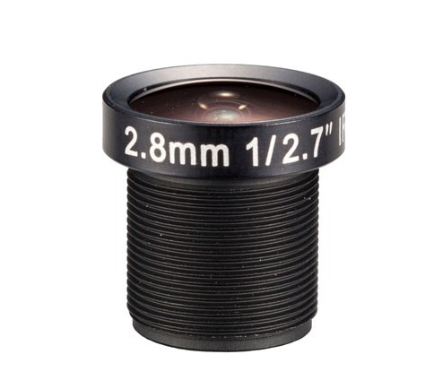 MOQ 100pcs S-Mount lens, 2.8mm, M12, 1/2.7', F2.0