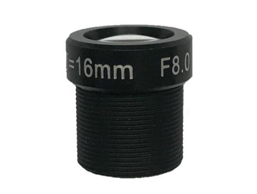 ACH1622MAC MOQ 100pcs S-Mount lens, 16mm, M12, 2/3'' , F2.2 F5.6 F8.0, 10MP 200lp/mm