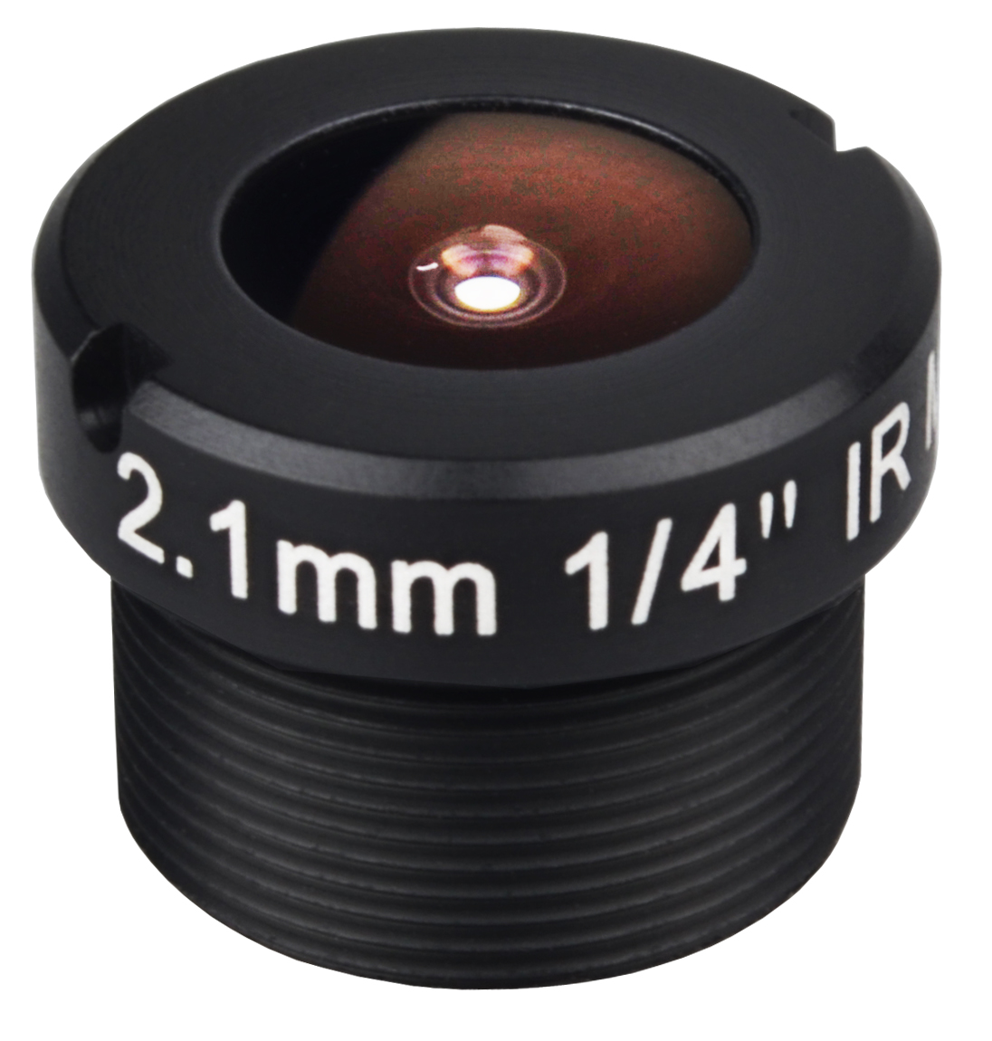 MOQ 100pcs S-Mount lens, 2.1mm, M12, 1/4', F2.2