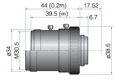 2/3" 5MEGAPIXEL(HR) 25mm  Iris:f/1.4-16  Filter size: M30.5 x P0.5