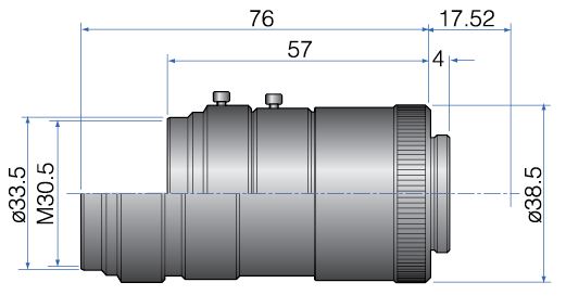 2/3" 5MEGAPIXEL(HR) 50mm  Iris:f/2.8-22  Filter size: M30.5 x P0.5