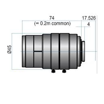 4/3(23mm) MEGAPIXEL LENSES 35mm Iris:f/2-16 Filter size: M37.5