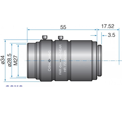 4/3(23mm) MEGAPIXEL LENSES 50mm Iris:f/2-22 Filter size: M37.5
