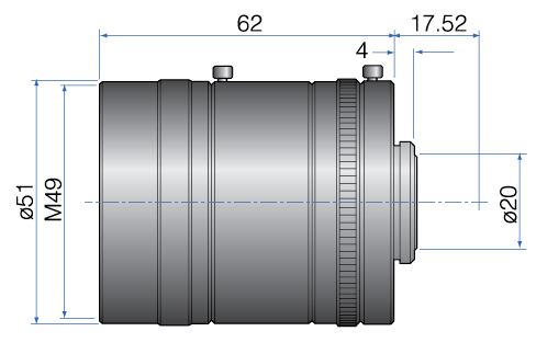 2/3" 5MEGAPIXEL(HR) 35mm  Iris:f/1.4-22 Filter size: M49 x P0.75