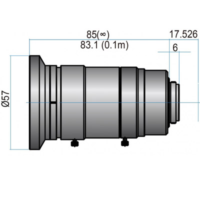 4/3(23mm) MEGAPIXEL LENSES 12mm Iris:f/2-22 Filter size: M55
