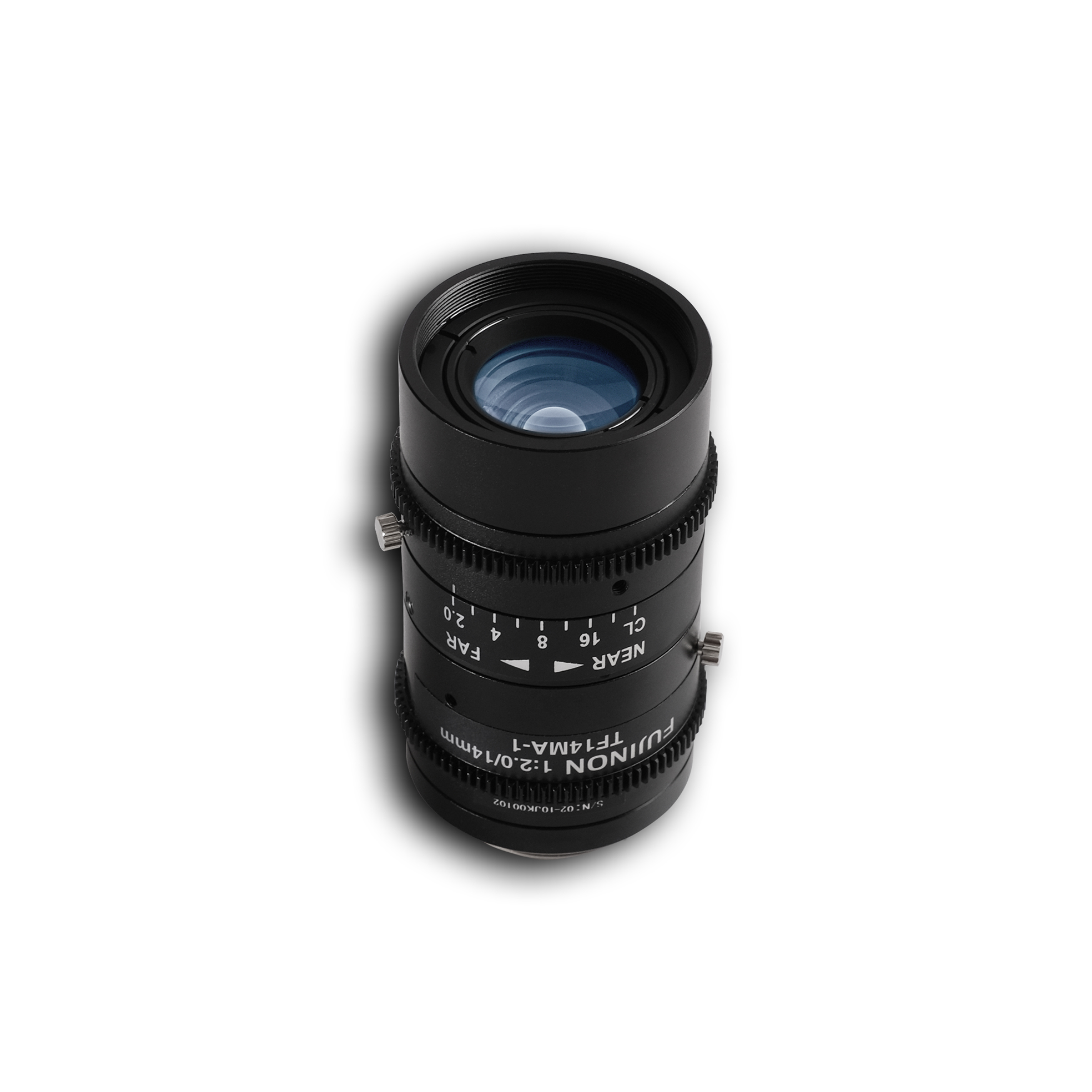 Fixed Focal Lens for 3-CCD / 3-CMOS Cameras, Sensor: 1/1.8'', FL 14mm F2.0~F22, close, C-mount