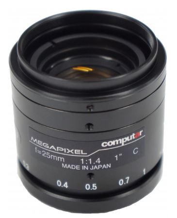 Megapixel Lens Computar 1", 25mm F1.4, Filtersize M35.5, p= 0,5mm