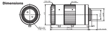 High Resolution Fixed Focal Lens 1", 75.0mm, F3.1, C,