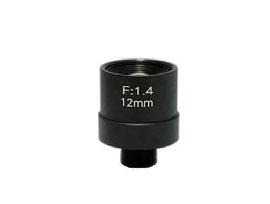 MOQ 100pcs S-Mount lens, 12mm, M12, 1/2'' , F1.4, 150lp/mm