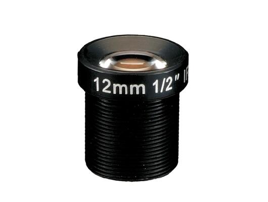 MOQ 100pcs S-Mount lens, 12mm, M12, 1/2'', F1.6, MP